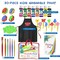 Washable Paint Set for Kids and Toddler - Finger Painting Kit for Toddlers with Non Toxic Washable Tempera, Brushes, Palette, Apron & More Art and Crafts Supplies - 30 Pcs